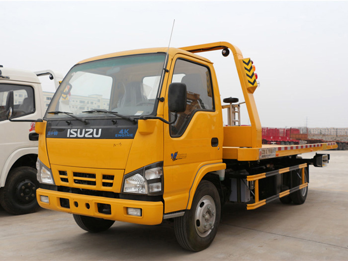 國(guó)六五十鈴黃牌一拖二清障車(chē)