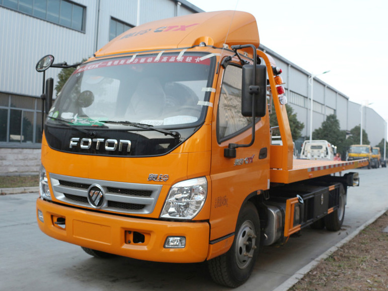 福田奧鈴一拖二藍(lán)牌清障車(chē)