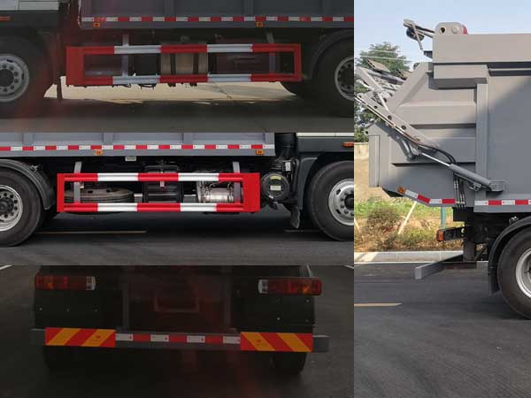 福田瑞沃國六12方無泄漏高位掛桶壓縮式垃圾車