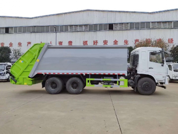 東風專底國六后雙橋20方壓縮式垃圾車