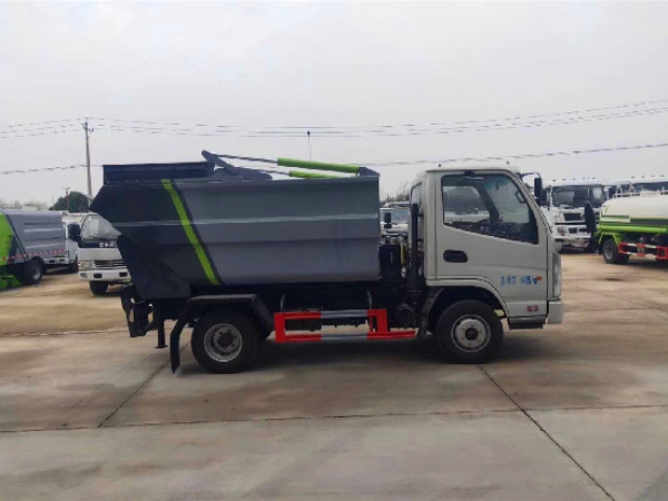 凱馬國六4方自后掛桶式垃圾車