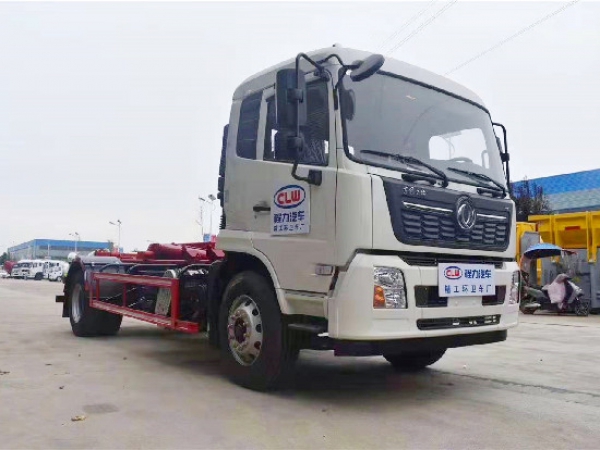 東風(fēng)天錦國(guó)六10~14方車廂可卸（鉤臂）式垃圾車