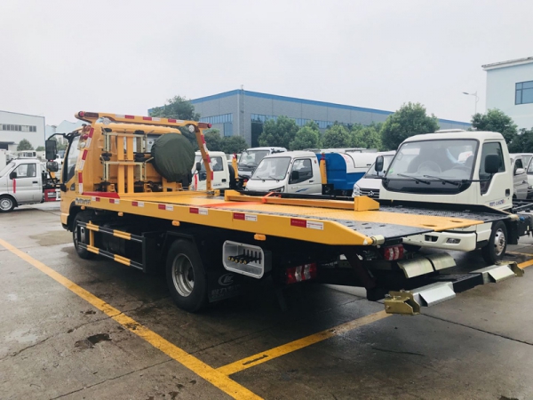 國六江淮康玲藍牌一拖二清障車