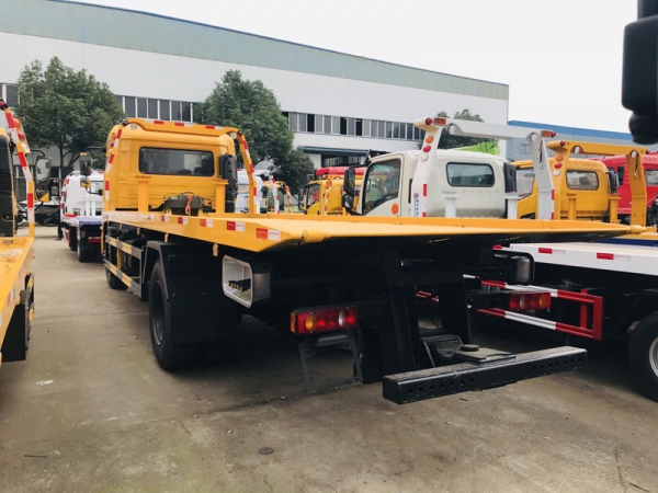 東風天錦10噸平板清障車