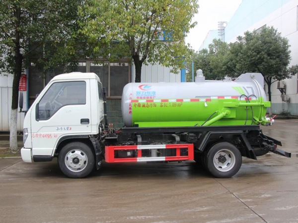 福田小卡3方吸污車