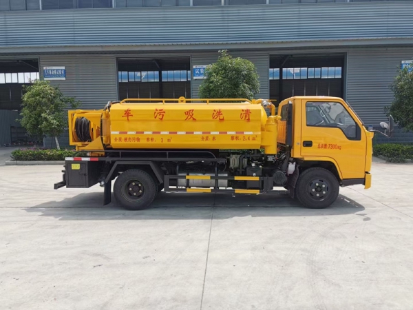 江鈴順達5方清洗吸污車，地下室專用
