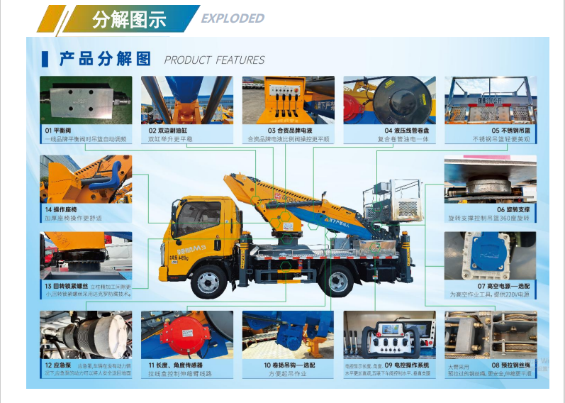 江鈴順達(dá)28米藍(lán)牌直臂高空作業(yè)車